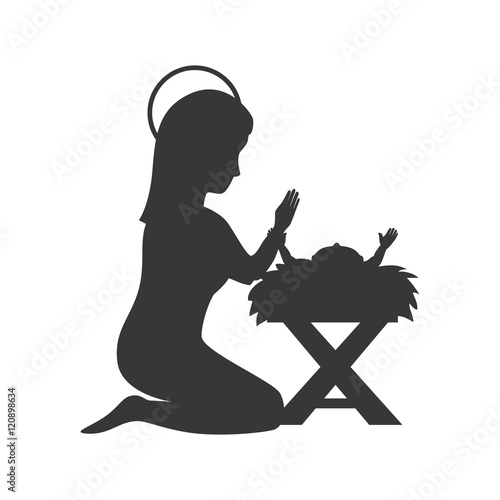 free baby jesus silhouette clip art - photo #26