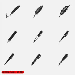 Set of pens icon