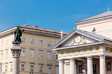 Trieste neoclassical buildings architecture