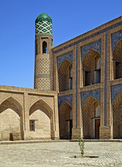 Fototapeta na wymiar Madrasah in the Old Town in Khiva