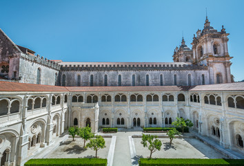 Fototapeta na wymiar Silence Cloister, Alcobaca Monastery, Portugal