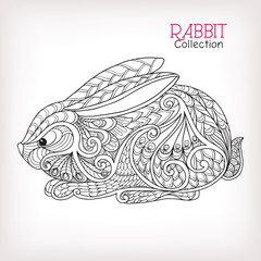 Decorative patterned Rabbit.