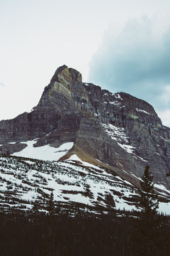 Rocky mountain peaks, Glacier National Park, Montana, Canada, United States of America 