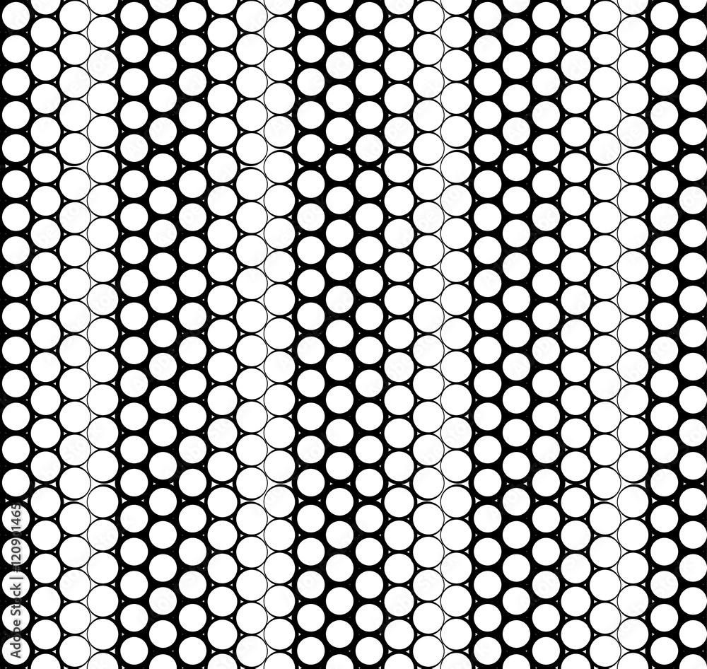Aufkleber vector geometric seamless pattern. repeating texture with circles. monochromatic simple graphic back