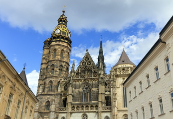 Fototapeta na wymiar St. Elisabeth Cathedral in Kosice, Slovakia