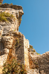 Rocamadour, a beautiful french village on a cliff in Midi-Pyrenees. 