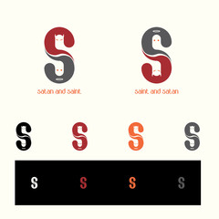 satan and saints logo. vice versa.
