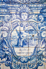Fototapeta na wymiar Azulejo - Guardian angel