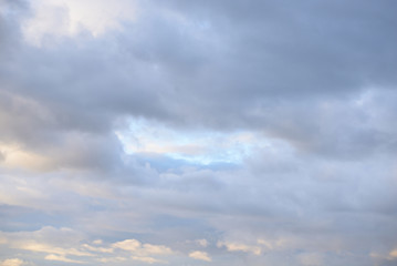 Fototapeta na wymiar Cloud sky at sunset, may be used as background.