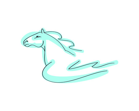 Pegasus emblem lines