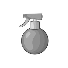 Spray bottle icon in black monochrome style isolated on white background vector illustration