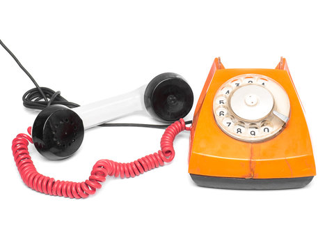 old orange phone
