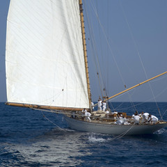 Sailboat in old style