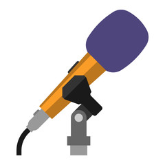 Microphone vector icon isolated