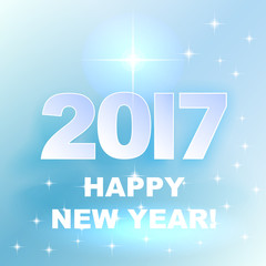 2017 Happy New Year! Holiday background