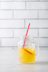 Fresh home made orange screwdriver cocktails