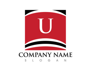 U Letter Square Logo