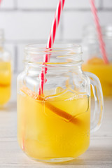 Fresh home made orange screwdriver cocktails