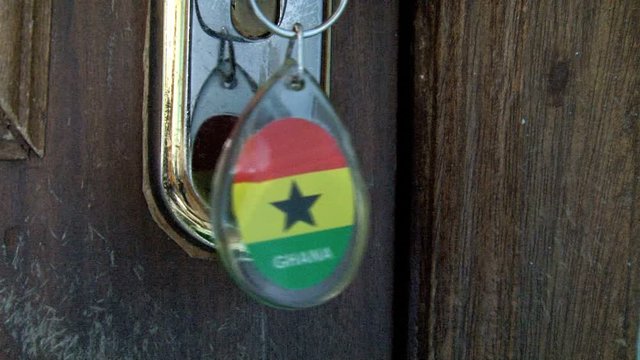 Ghana flag keycord