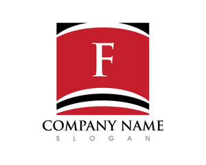 F Letter Square Logo