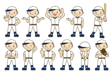 野球　選手　男の子
