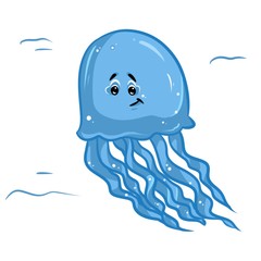 medusa maritime character cartoon illustration