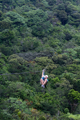 Zip line canopy tours in Costa Rica © wollertz