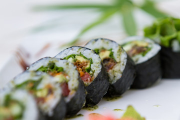 vegetarian sushi roll