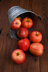 Apples Spilling from Bucket