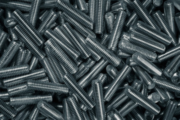 Screw texture for industrial background in grey tones