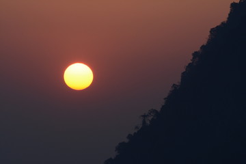 Sunset on the morning