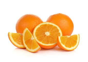 Orange fruit isolated on white background