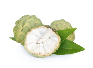 custard apple isolated on white background
