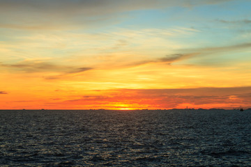 Obraz premium Sunset at sea