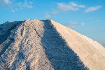 salt pile at saltworks