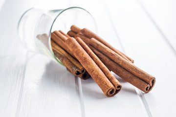 Cinnamon sticks spice.