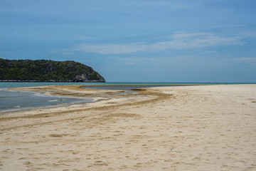 The mountain sea in Prachuab Kiri Khan near Phraya Nakhon cave in Thailand