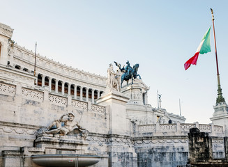 Obraz premium Beautiful street view of old town in Rome, ITALY