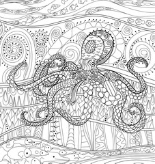 Octopus with high details. - 120926430