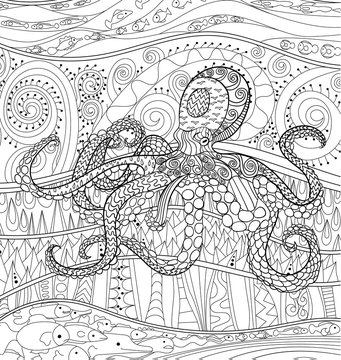 Octopus with high details.