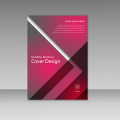 Fototapeta premium Vector Business report square and geometric cover design. Business brochure template layout, cover design, annual report, magazine or flyer