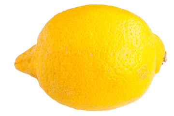 Lemon on the white