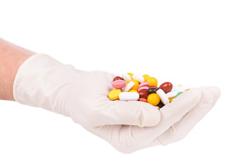 Bright colorful pills