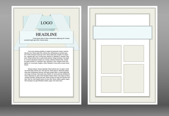 leaflet, brochure, booklet style material design