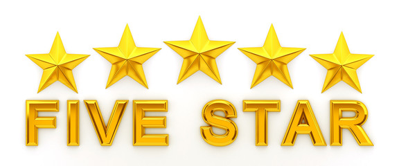 Five Star - 3d rendering