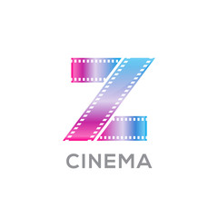 Abstract letter Z logo for videotape film production