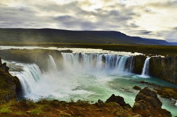 Fototapeta premium Picture of the one of the most spectacular waterfall in Iceland
