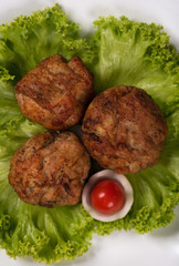 Tasty baked cutlets
