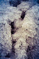 dry soil cracked earth texture vintage fillter