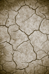 dry soil cracked earth texture vintage fillter